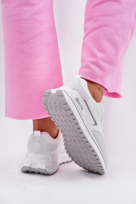 Zapatillas modelo zapatos. Femenino Big Star RR274A213 HI-POLY SYSTEM el color blanco Zapatillas modelo zapatos. Femenino Big Star RR274A213 HI-POLY SYSTEM el color blanco