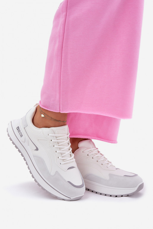 Zapatillas modelo zapatos. Femenino Big Star RR274A213 HI-POLY SYSTEM el color blanco Zapatillas modelo zapatos. Femenino Big Star RR274A213 HI-POLY SYSTEM el color blanco