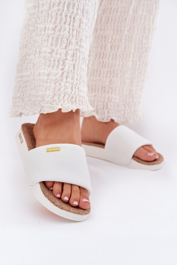 Chanclas blancas para mujer Big Star RR274A103 2