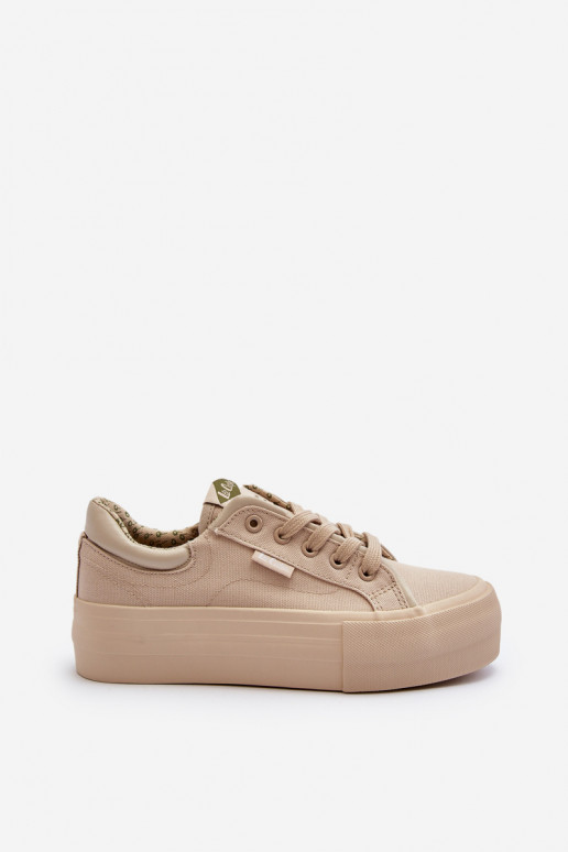 Zapatos de ocio con una plataforma Lee Cooper LCEN-24-31-2181 beige