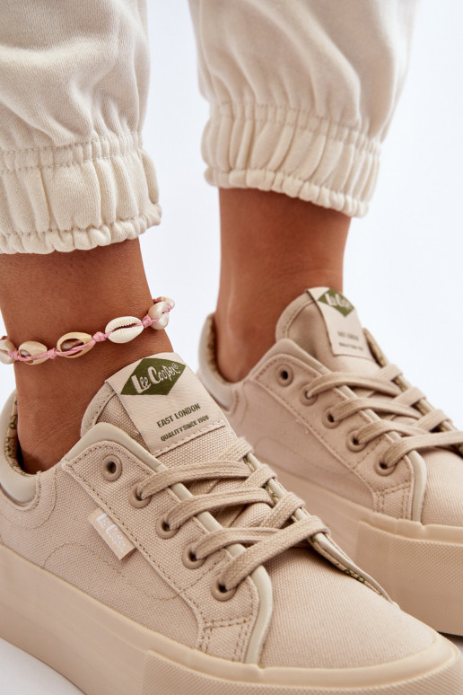 Zapatos de ocio con una plataforma Lee Cooper LCEN-24-31-2181 beige