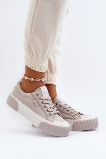 Zapatos de ocio grises con suela gruesa Lee Cooper LCIN-24-31-2178