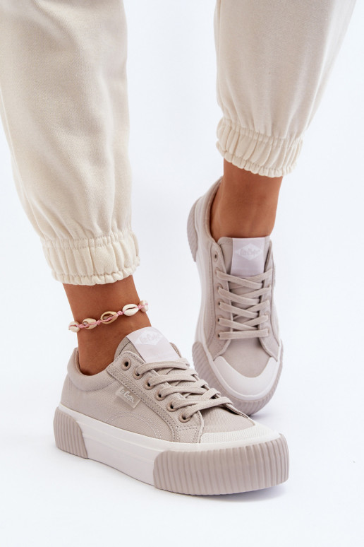 Zapatos de ocio Sobre una suela gruesa Lee Cooper LCEN-24-31-2178 color gris