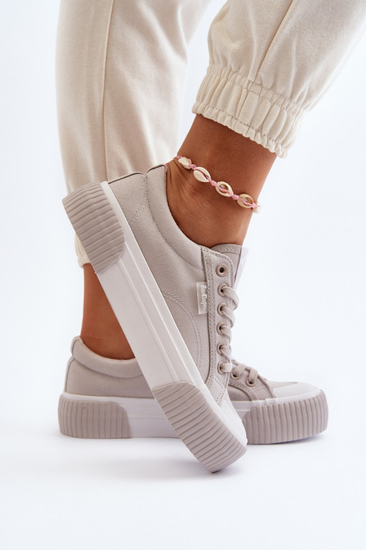 Zapatos de ocio Sobre una suela gruesa Lee Cooper LCEN-24-31-2178 color gris