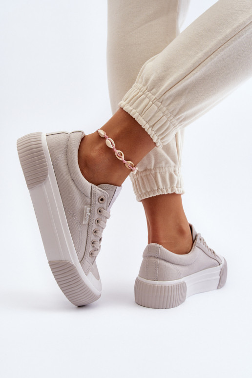 Zapatos de ocio Sobre una suela gruesa Lee Cooper LCEN-24-31-2178 color gris