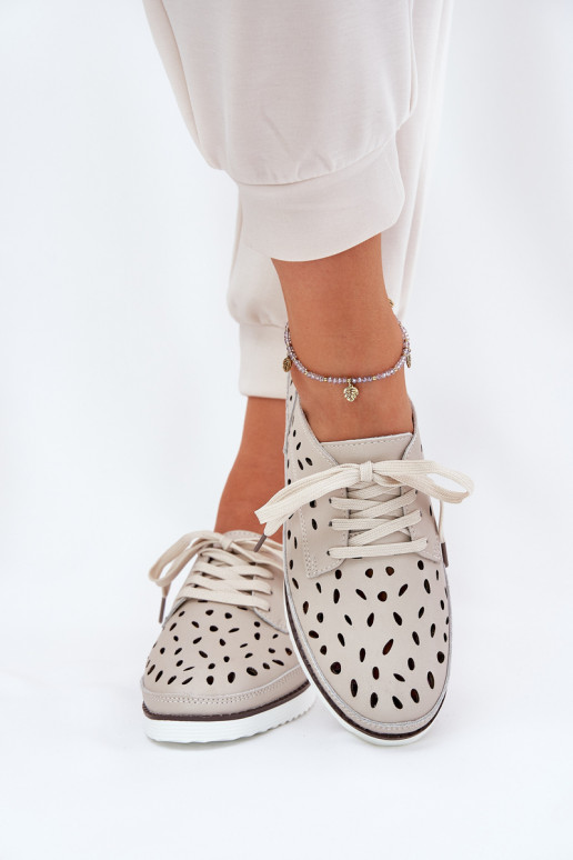 zapatos Piel Femenino S.Barski LR51-610 beige