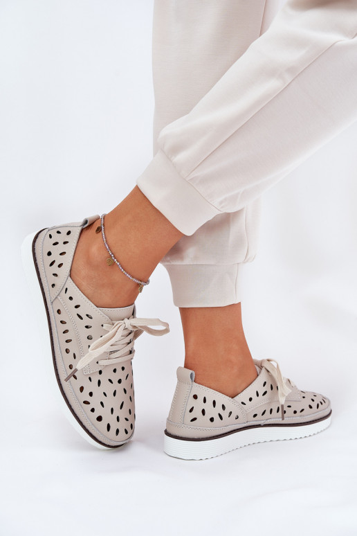 zapatos Piel Femenino S.Barski LR51-610 beige