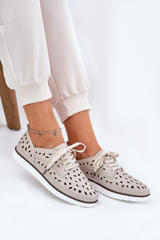 zapatos Piel Femenino S.Barski LR51-610 beige