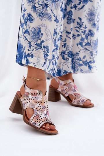 con elementos calados Sandalias de tacón alto para mujer. Colores diferentes Tosine