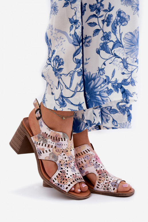 con elementos calados Sandalias de tacón alto para mujer. Colores diferentes Tosine