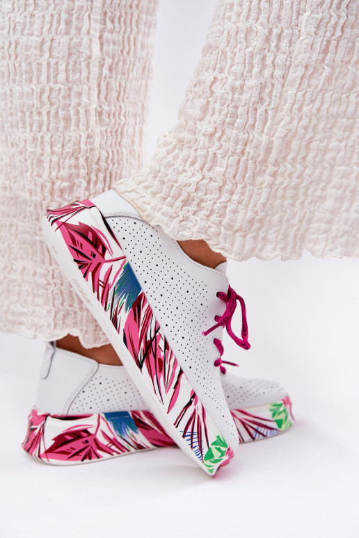 Piel Zapatillas modelo zapatos. Femenino Activado Estampadoj Platformie Vinceza 88017 el color blanco Piel Zapatillas modelo zapatos. Femenino Activado Estampadoj Platformie Vinceza 88017 el color blanco