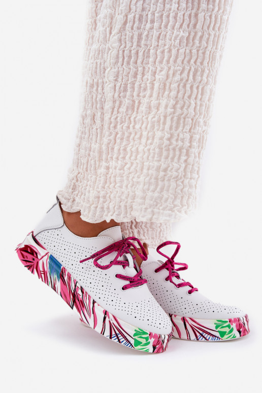 Piel Zapatillas modelo zapatos. Femenino Activado Estampadoj Platformie Vinceza 88017 el color blanco Piel Zapatillas modelo zapatos. Femenino Activado Estampadoj Platformie Vinceza 88017 el color blanco