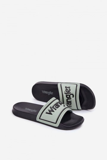 Chanclas verdes claro para hombre Wrangler Averell Slider Men Loin 20251042.52D