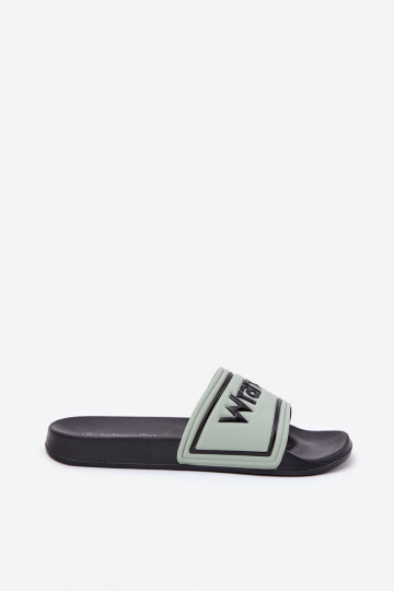 Chanclas verdes claro para hombre Wrangler Averell Slider Men Loin 20251042.52D 2