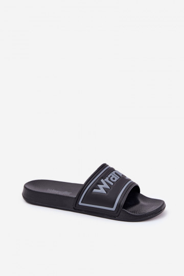 Chanclas negras para hombre Wrangler Averell Slider Men Loin 20251042.25Y