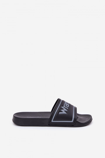 Chanclas negras para hombre Wrangler Averell Slider Men Loin 20251042.25Y 2