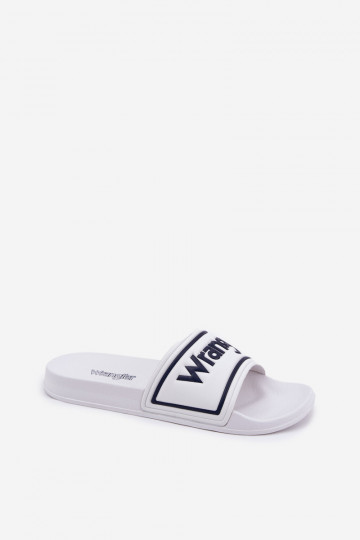 Chanclas blancas para hombre Wrangler Averell Slider Men Loin 20251042.1FG