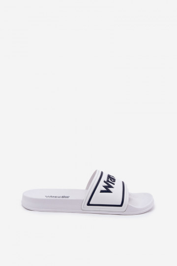 Chanclas blancas para hombre Wrangler Averell Slider Men Loin 20251042.1FG 2