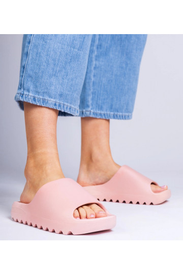 Chanclas de goma rosas para...