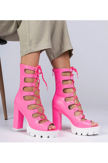 Botas altas rosas para... 2