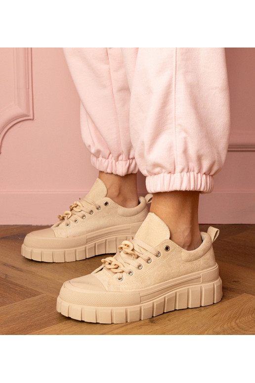 Zapatillas deportivas color arena...