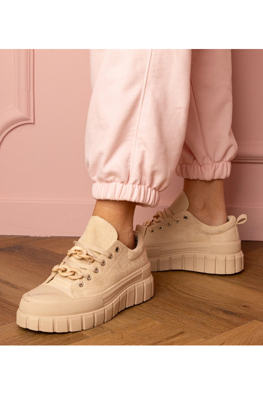 Zapatillas deportivas color arena...