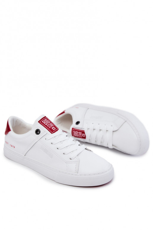 Piel Tiene quesculino Zapatillas Big Star JJ174106 Blanco-color rojo