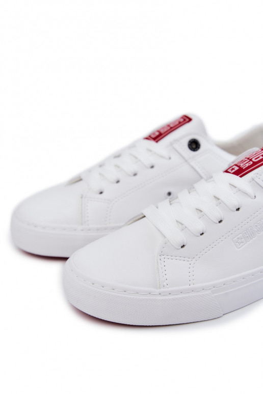 Piel Tiene quesculino Zapatillas Big Star JJ174106 Blanco-color rojo