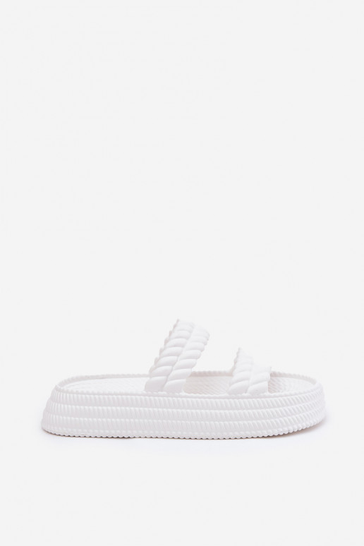 Zapatillas ligeras  zapatillas de mujer con una plataforma S.Barski ZK51-001 el color blanco Zapatillas ligeras  zapatillas de mujer con una plataforma S.Barski ZK51-001 el color blanco