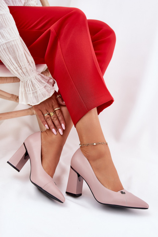 Zapatos con tacones Estilo elegante Vinceza 62224 color rosa