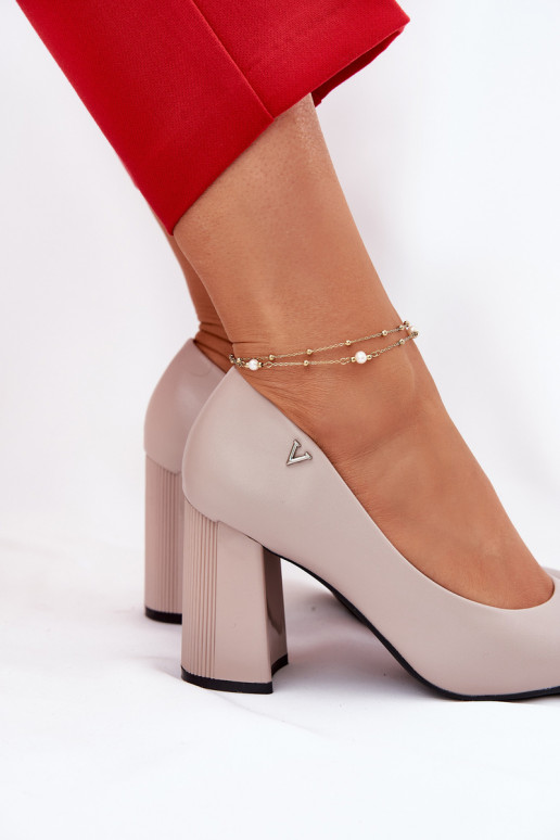 Estilo elegante Zapatos con tacones Vinceza 62220 color gris Estilo elegante Zapatos con tacones Vinceza 62220 color gris