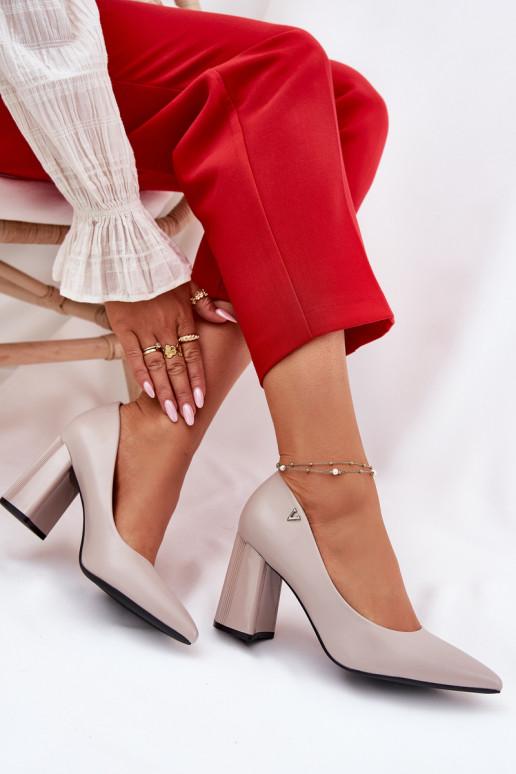 Estilo elegante Zapatos con tacones Vinceza 62220 color gris Estilo elegante Zapatos con tacones Vinceza 62220 color gris