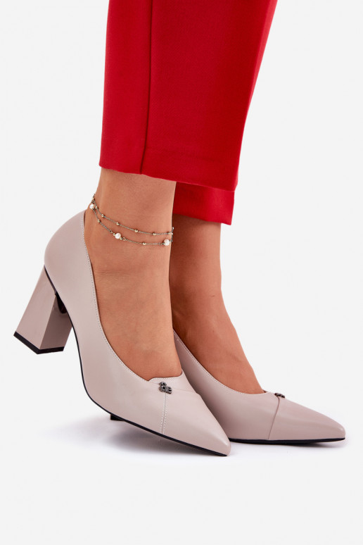 Zapatos con tacones Estilo elegante Vinceza 62224 color gris Zapatos con tacones Estilo elegante Vinceza 62224 color gris