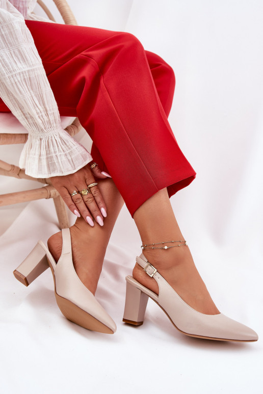 Conveniente Zapatos con tacones Sergio Leone SK162 beige