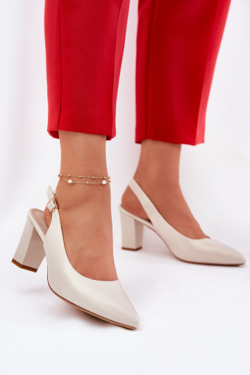Conveniente Zapatos con tacones Sergio Leone SK162 madre perla