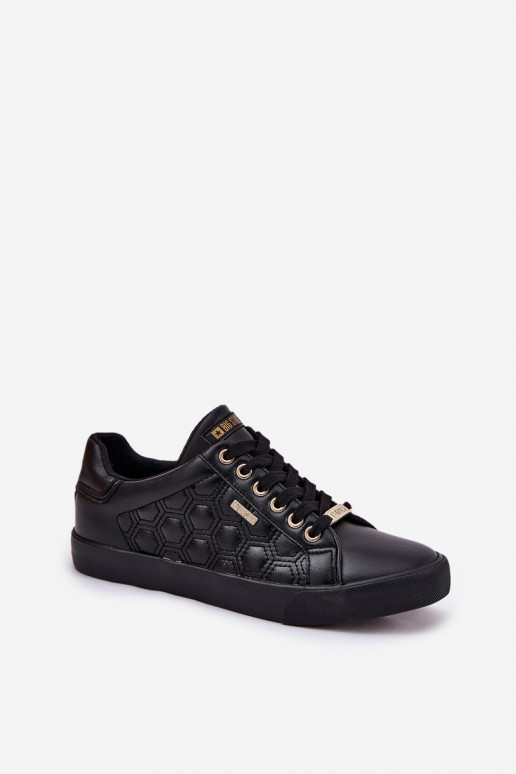 Zapatos de ocio de cuero ecológico Big Star RR274323 de color negro Zapatos de ocio de cuero ecológico Big Star RR274323 de color negro