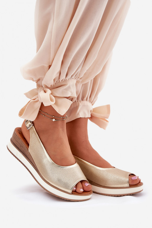 Piel Sandalias plataforma Artiker 56C2312 color dorado Piel Sandalias plataforma Artiker 56C2312 color dorado