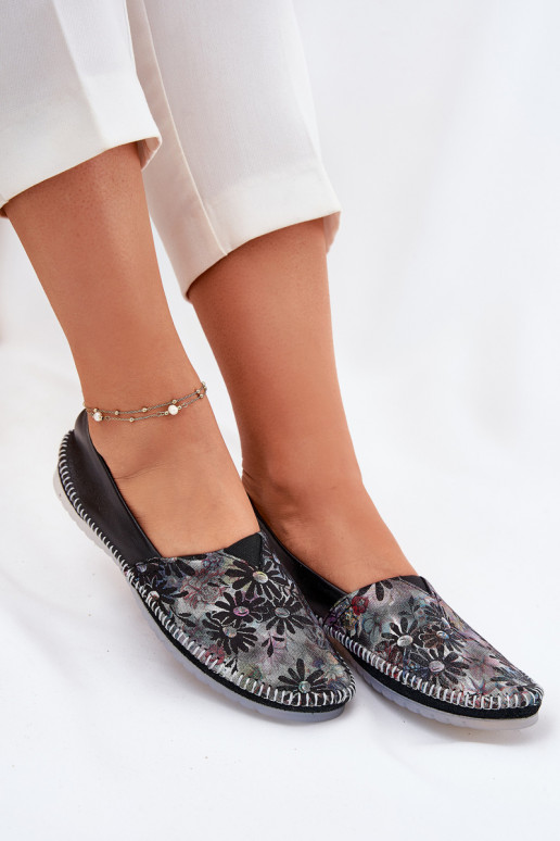 bailarinas con escritos Tiene queciejka T1930-39 de color negro bailarinas con escritos Tiene queciejka T1930-39 de color negro