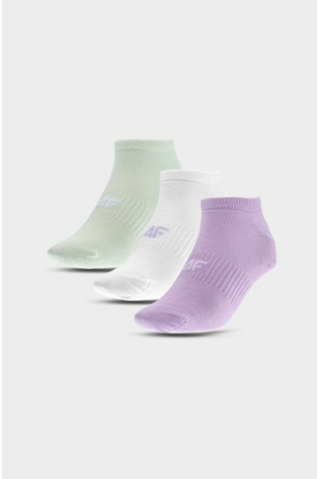 Calcetines diarios para mujer hasta el tobillo 3 pares de varios colores