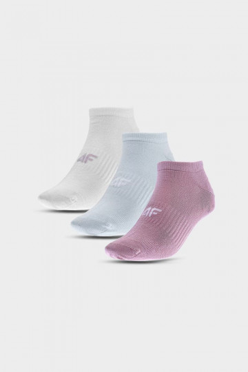 Calcetines diarios para mujer hasta el tobillo 3 pares de varios colores