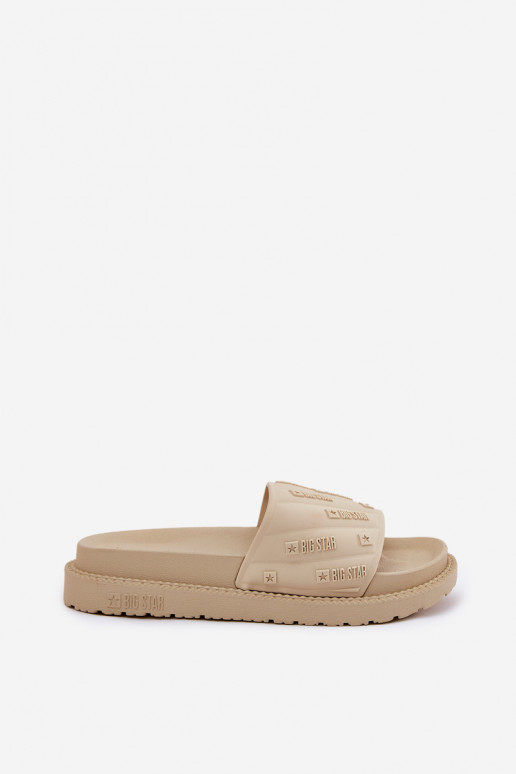 zapatillas de mujer con una plataforma Big Star RR274A542 beige