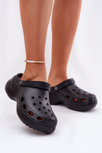 Chanclas ligeras de mujer con suelas gruesas de moda Big Star RR274A118 color negro 2