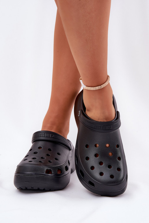 Zapatillas ligeras zapatillas de mujer con suelas masivas de moda Big Star RR274A118 de color negro