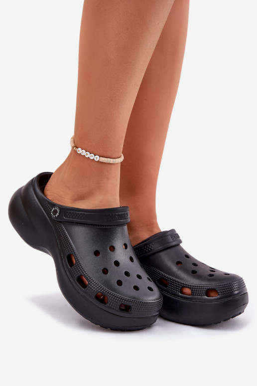 Zapatillas ligeras zapatillas de mujer con suelas masivas de moda Big Star RR274A118 de color negro