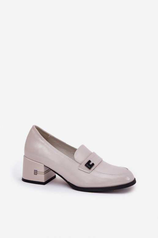 Pilkos spalvos moteriški batai su...