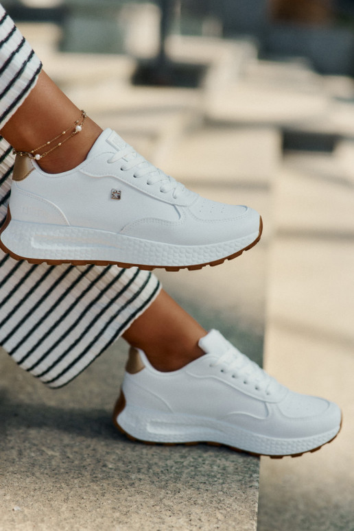 Zapatillas deportivas para mujer Big Star RR274629 HI-POLY SYSTEM color blanco