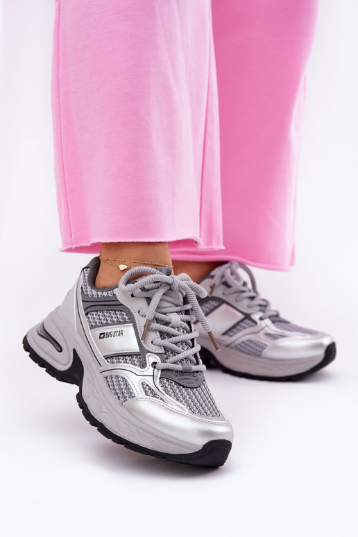 Zapatillas deportivas grises para mujer Big Star RR274A193