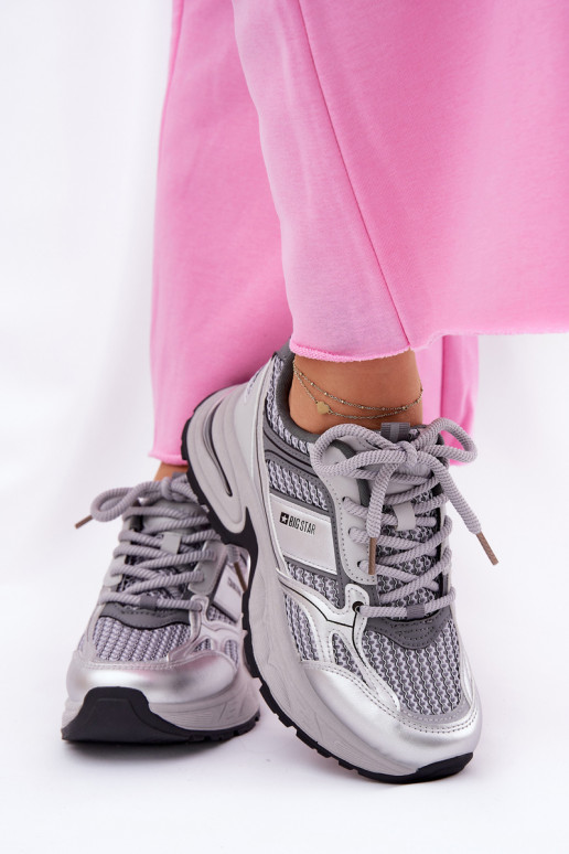 Zapatillas deportivas grises para mujer Big Star RR274A193