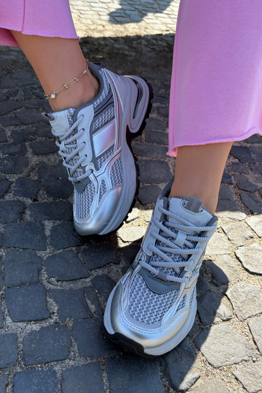 Zapatillas deportivas grises para mujer Big Star RR274A193