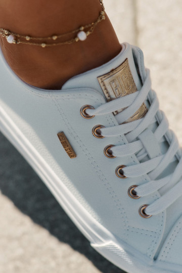 Zapatos casuales blancos de cuero sintético para mujer Big Star RR274748 2